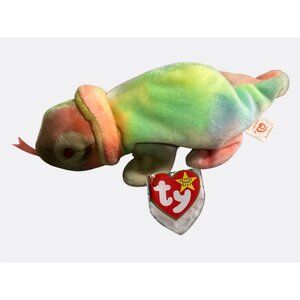 Ty Beanie Babies Rainbow Chameleon Plush Toy 1997